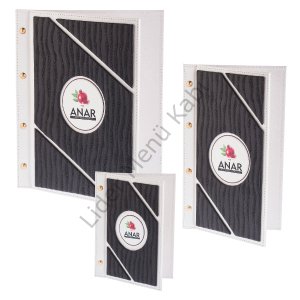 Kod: Set 08 Vidalı Parçalı Desen Metal Plakalı Menü Seti