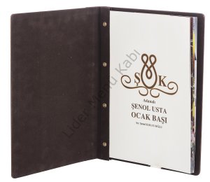 Kod: 0507 Ahşap İçten Vidalı Menü Lazer Kesim (23x32 cm)