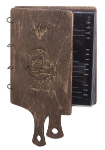 Kod: 508 Ahşap Et tahtası Modeli Menü Kabı (Görsel Ebat: 22,5x20 cm)