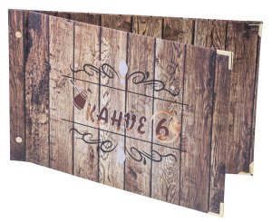 Kod: 11012 Vidalı Yatay Ofset Menü Kabı (34,5x22 cm)