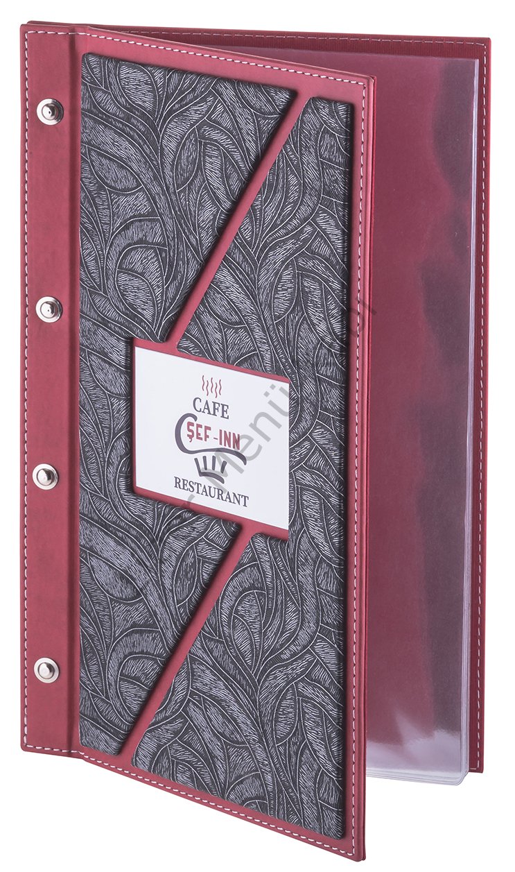 Kod: 11016 Vidalı Plakalı Menü Kabı (Ebat: 19x32 cm)