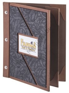 Kod: 11019 Vidalı Plakalı Menü Kabı (21x26 cm)