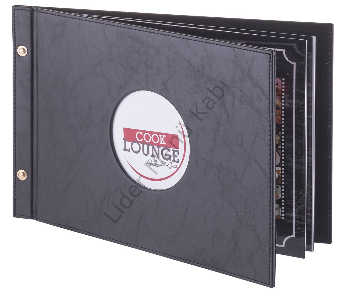 Kod: 11020 Vidalı Plakalı Yatay Menü Kabı (32x22 cm)
