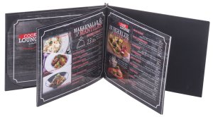 Kod: 11020 Vidalı Plakalı Yatay Menü Kabı (32x22 cm)