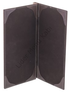 Kod: 0514 Ahşap Vidalı Menü Lazer Kesim Metal Baskılı (19x32 cm)