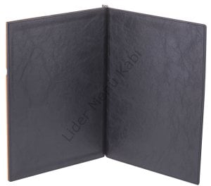 Kod: 312 Bağcıklı Çift Renk Plakalı Menü Kabı (Görsel Ebat: 22x31 cm)
