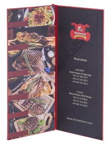 Kod: 11065 Vidalı Ofset Menü Kabı (18x35 cm)