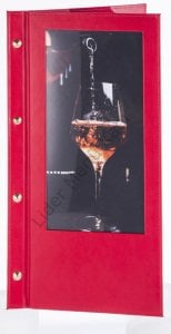 Kod: 0250-C Vidalı Düz Model İçecek Menü Kabı (20x38 cm)