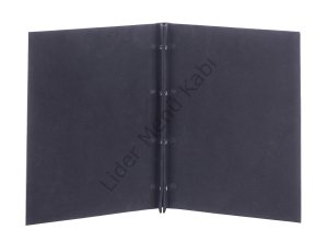 Kod: 0267-A İçten Vidalı Serigraf+Gofre Baskılı Menü Kabı (26x32 cm)