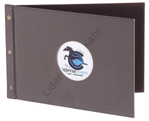 Kod: 0268 Vidalı Yatay Model Pencereli Menü Kabı (32x22 cm)