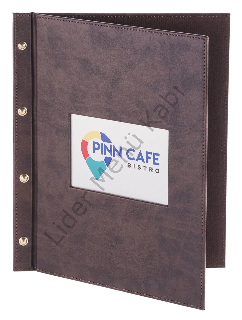 Kod: 0271 Vidalı Metal Plakalı Menü Kabı (26x32 cm)