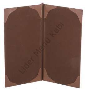 Kod: 0274 Vidalı Plato Model Metal Baskılı Menü (19x32 cm)