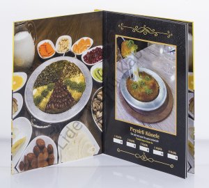 Kod: 11156 Vidalı Ofset Sert Kapak Menü Kabı (26x32 cm)