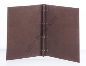 Kod: 0542 Ahşap İçten Vidalı Lazer Kesim Menü Kabı (Ebat: 23x32 cm)