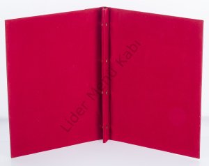 Kod: 0547 Ahşap İçten Vidalı Lazer Kazımalı Menü Kabı (Ebat: 23x32 cm)