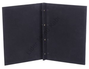 Kod: 0556 Ahşap İçten Vidalı Lazer Baskı Menü Kabı (Ebat: 23x32 cm)