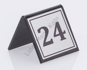 Kod: 755 Metal Plakalı Gümüş Metalli Numaratör (6 x 6,5 cm)