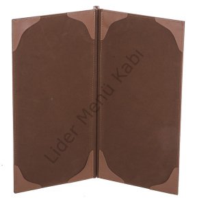 Kod: 0278 Vidalı Metal Plakalı Pencereli Menü Kabı (13x21 cm)