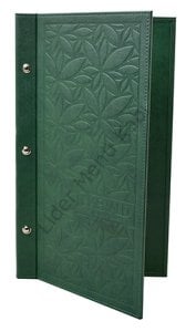 Kod: 0315 Vidalı Düz Model Sıcak Baskılı Menü Kabı (19x31 cm)