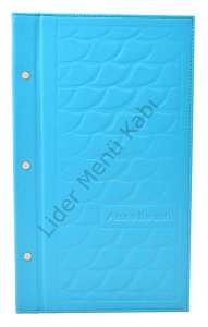 Kod: 0286 Vidalı Düz Model Sıcak Baskılı Menü Kabı (19x31 cm)