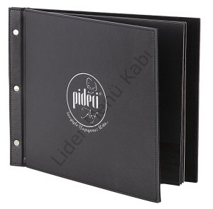 Kod: 0290 Vidalı Yatay Model Varak Baskılı Menü Kabı (29x22 cm)