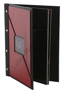 Kod: 0296 Vidalı Kesik Model Pencereli Menü Kabı (25x31,5 cm)
