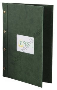 Kod: 0300 Vidalı Metal Pencereli Menü Kabı (23x31 cm)