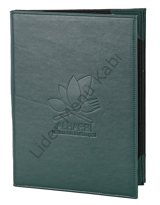 Kod: 0281 Düz Model Sıcak Baskılı Menü Kabı (Ebat: 23x32 cm)