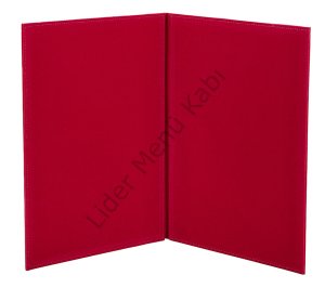 Kod: 0282 Düz Model İz Yapmaz Süet Varak Baskılı Menü Kabı (Ebat: 23x32 cm)