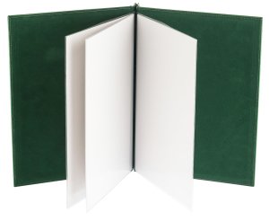 Kod: 0154 Vidalı Menü Gofre Baskılı Yeşil (26x32 cm)