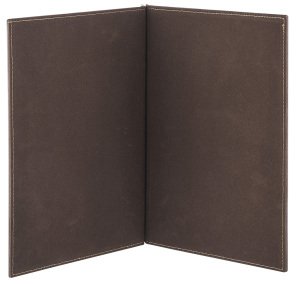 Kod: 305 Bağcıklı Ayna Model Geçme Çerçeveli Deri Menü Kabı (Görsel Ebat: 26x32 cm)