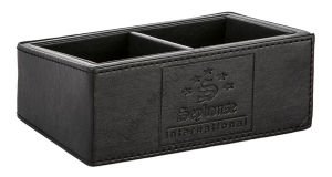 Deri Otel Ekipman Seti Gofre Baskılı - Leather Hotel Equipment Set Seersucker Printed