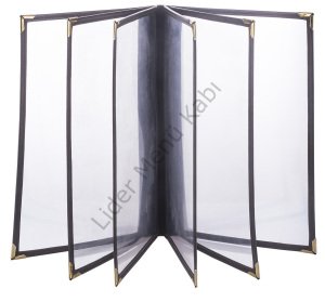 Kod: 0216 Biyeli PVC Yaprak Menü Kabı (23x32 cm)