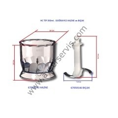 Braun MQ3, MQ5, MQ7 Çalışma Kabı HC, 350ml. AS00004190