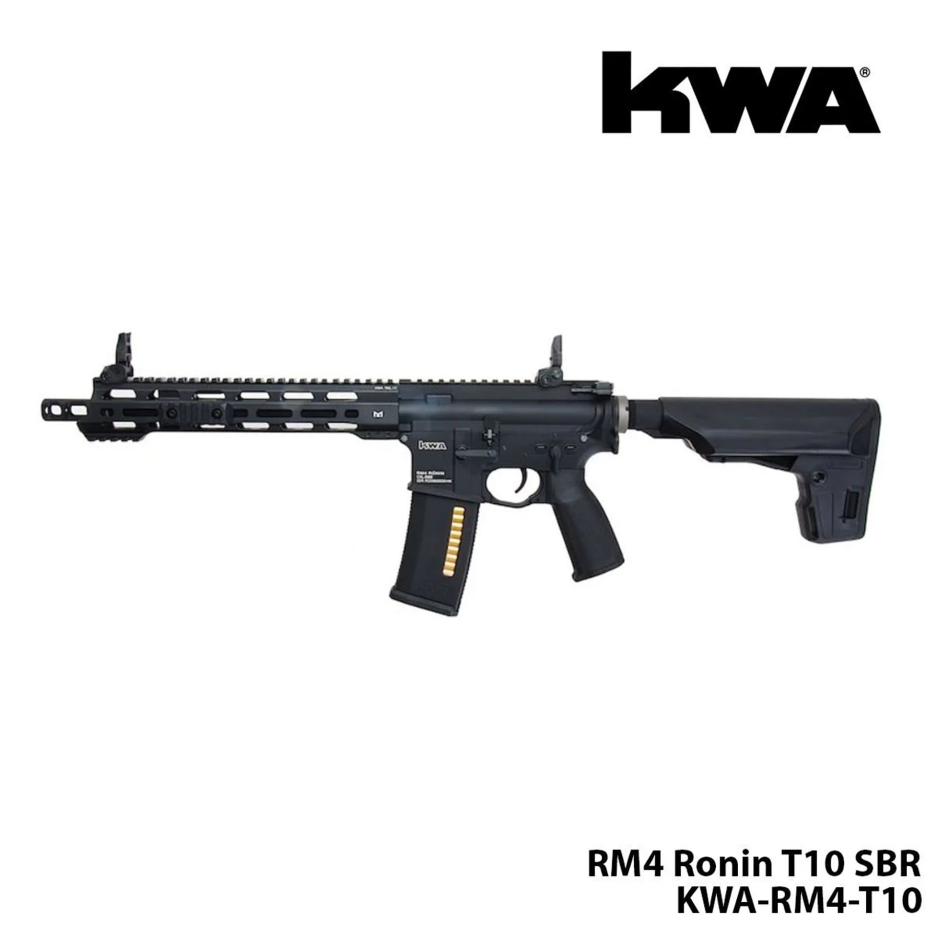 Airsoft Tüfek KWA RM4 Ronin T10 SBR AEG3.0 w/extra (120) Magazine