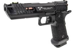 Airsoft Tabanca ARMY TTI Licensed JW4 Pit Viper CNC Slide Hi-Capa ) ( Black R614 )