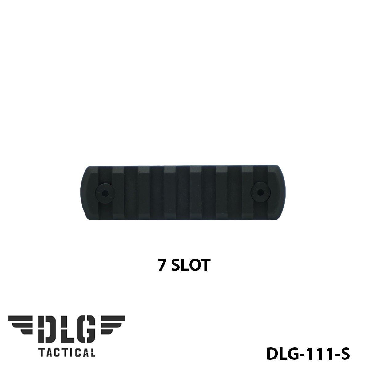 M-LOK POLYMER RAIL 7 SLOT DLG-111-S Siyah