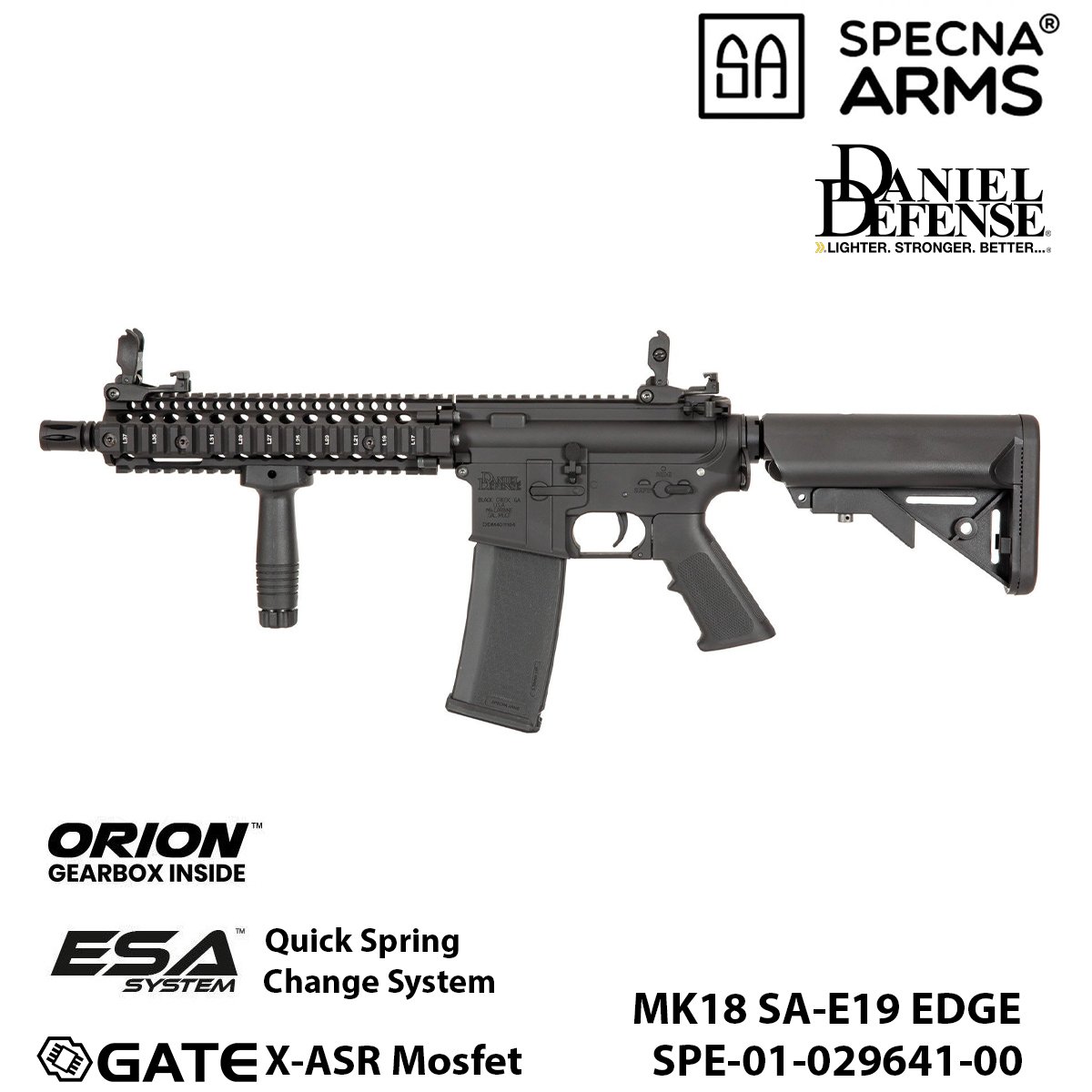 Airsoft Tüfek S.Arms Daniel Defense® MK18 SA-E19 EDGE™SPE-01-029641