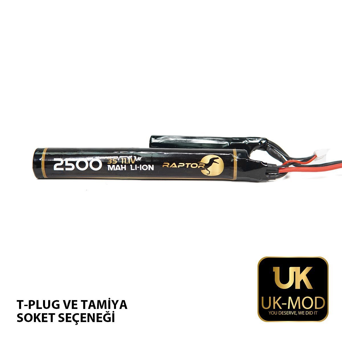 Li-ION Pil Airsoft Raptor 2500 Mah UK-Mod