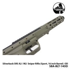 Airsoft Tüfek Sniper SILVERBACK Silverback SRS A2 / M2 16''-HAKİ-SBA-BLT-14OD