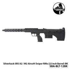 Airsoft Tüfek Sniper SILVERBACK Silverback SRS A2 / M2 22''-SİYAH-SBA-BLT-12BK