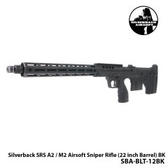 Airsoft Tüfek Sniper SILVERBACK Silverback SRS A2 / M2 22''-SİYAH-SBA-BLT-12BK