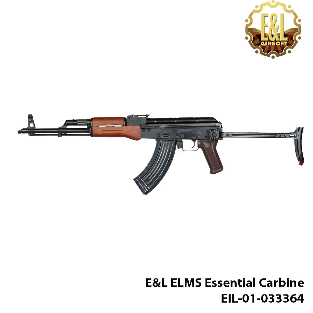 Airsoft Tüfek E&L AK ELMS Seyyar Dipçik Ahşap [EIL-01-033364] ELMS