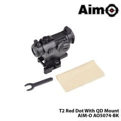 Red/Green-Dot T2 With QD Mount-SİYAH AIM-O AO5074-BK