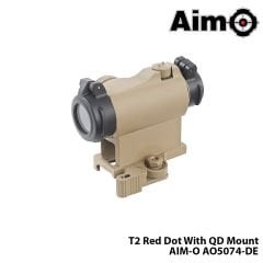 Red/Green-Dot T2 With QD Mount-TAN AIM-O AO5074-DE