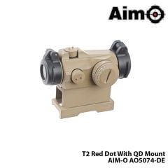 Red/Green-Dot T2 With QD Mount-TAN AIM-O AO5074-DE