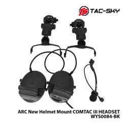 Telsiz Kulaklığı-Kask Tipi-SİYAH RAC-Model WYS0084-BK