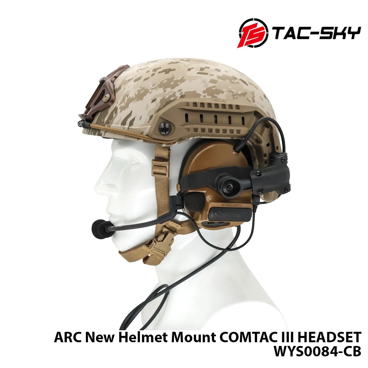 Telsiz Kulaklığı-Kask Tipi-TAN RAC-Model WYS0084-CB