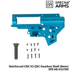 [SPE-08-033789] Reinforced CNC V2 QSC Gearbox Shell (8mm)-Specna Arms Edition