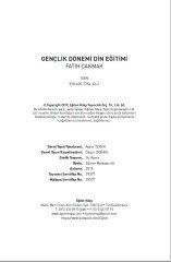 GENÇLİK DÖNEMİ DİN EĞİTİMİ